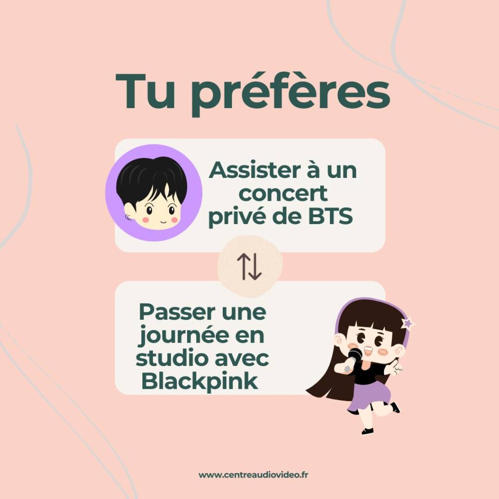 tu préfères k-pop