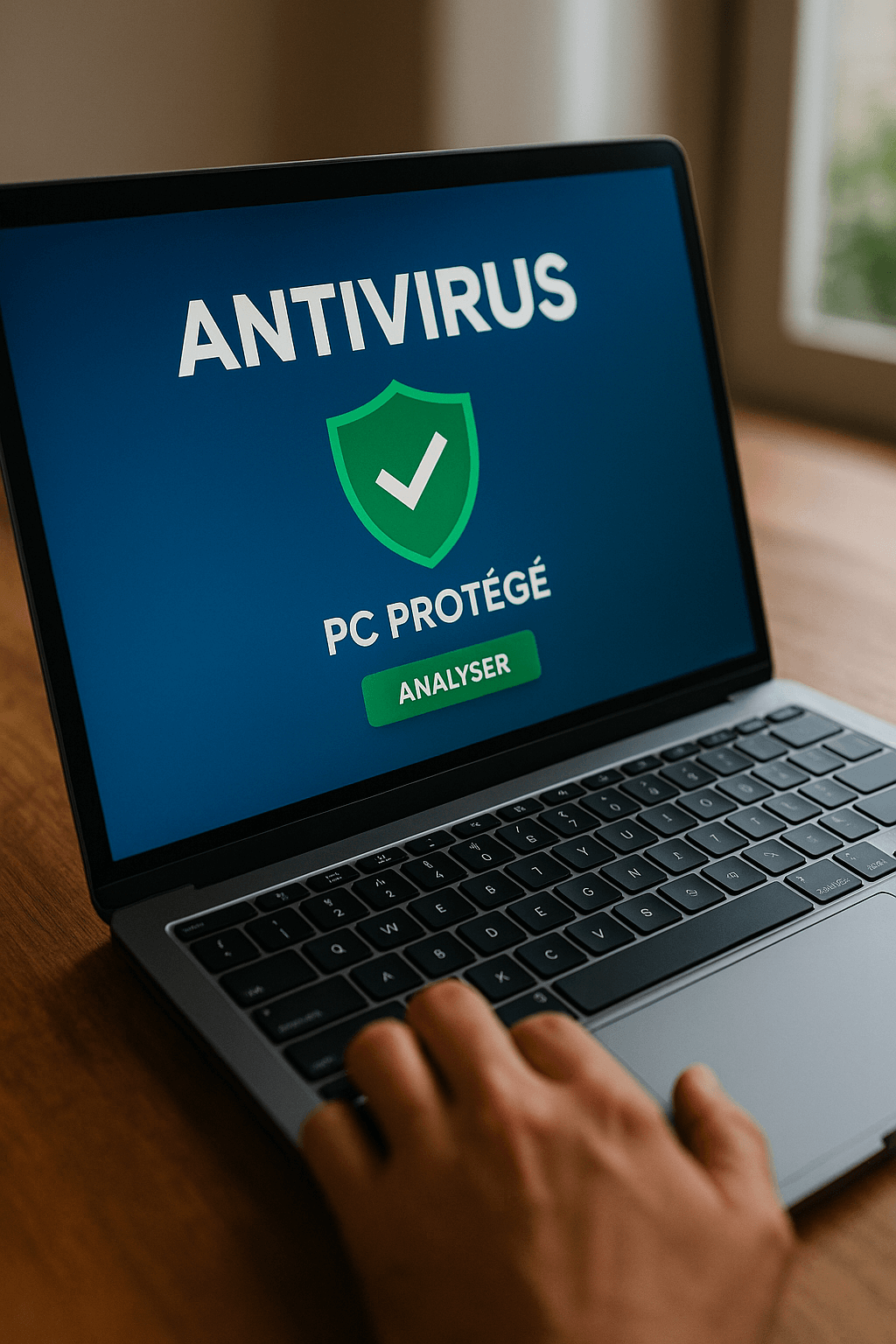 ChatGPT Image 6 mai 2025, 11_40_27 Ordinateur portable affichant un message de protection antivirus avant une réparation</p>
<p>